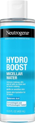 Picture of Neutrogena Hydro Boost Micellar Water with Hyaluronic Acid, 13.5 fl oz | Micellar Cleansing Water for Sensitive Skin, Removes Makeup, Dirt & Oil, Alcohol-Free