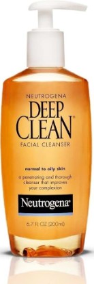 Picture of Neutrogena Deep Clean Daily Facial Cleanser with Beta Hydroxy Acid for Normal to Oily Skin, Alcohol-Free, Oil-Free & Non-Comedogenic, 6.7 fl. oz
