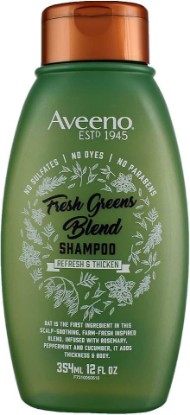 Picture of Aveeno Shampoo Fresh Greens Blend Refesh & Thicken 12 Ounce (Pack of 2)