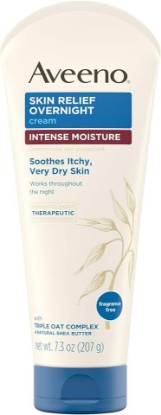Picture of Aveeno Cream Intense Moisture Skin Relief Overnight 7.3 Ounce (Pack of 2)