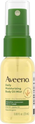 Picture of Aveeno Daily Moisturizing Body Oil Mist, Oat Oil & Jojoba Oil, 0.8 fl. oz | Nourishing Body Spray For Rough, Dry Sensitive Skin, For Smoother, More Even Skin, Paraben- & Silicone-Free