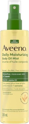 Picture of Aveeno Daily Moisturizing Oil Mist - Dry Skin, Sensitive Skin - Oat, Jojoba Oil - Hypoallergenic Body Oil - 200mL