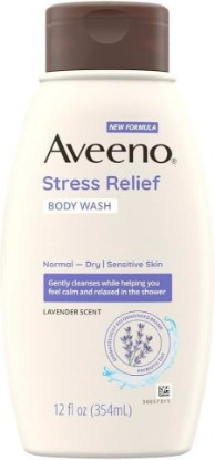 Picture of Aveeno Active Naturals Body Wash, Stress Relief 12 oz (Pack of 4)