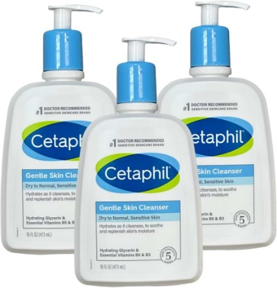 Picture of Cetaphil Gentle Skin Cleanser 16 Ounce Dry To Normal Skin (473ml) (Pack of 3)