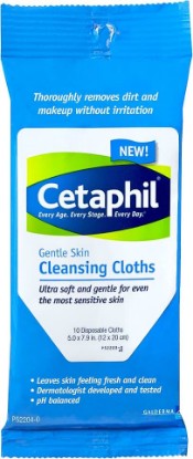 Picture of Cetaphil Gentle Cleansing Cloth, 10 Count (Pack of 1)