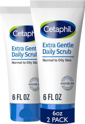 Picture of Cetaphil Exfoliating Face Wash, Gentle Daily Scrub, Sensitive Skin, 6oz | Hypoallergenic, Non-Irritating, All Skin Types, Daily Exfoliation, Cleanses & Smooths, Dermatologist-Recommended, 2 X 6 Fl Oz