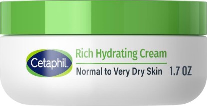 Picture of Cetaphil Rich Hydrating Night Face Cream, Hyaluronic Acid, Dry Skin, 1.7oz | Fragrance-Free Face Moisturizer, Intense Overnight Hydration, Very Dry Skin, Dermatologist Recommended, Non-Greasy, 1 Jar