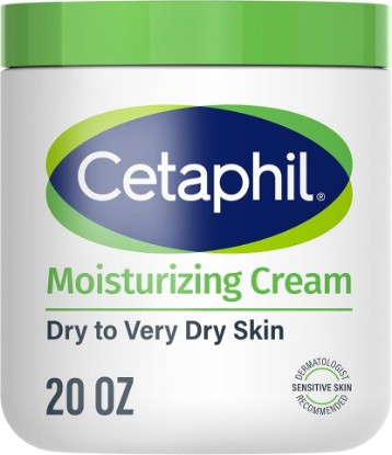 Picture of Cetaphil Moisturizing Cream, Face & Body Lotion Dry Sensitive Skin, 20oz | Fragrance-Free, Non-Comedogenic, Non-Greasy, Hydrates Very Dry Sensitive Skin, Dermatologist Recommended, 20 Oz Value Size [Amazon-developed Certification] Compact by Design
