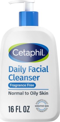 Picture of Cetaphil Daily Facial Cleanser, Oily & Combination Skin, 16oz | Fragrance-Free, Soap-Free, Hypoallergenic, Sensitive To Oily Skin, Combination Skin, Dermatologist Recommended