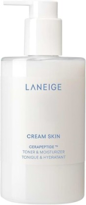 Picture of LANEIGE Cream Skin Toner & Moisturizer: Lightweight Refillable Korean Milky Toner with Ceramide & Peptide for Hydration, Firming, & Barrier Support