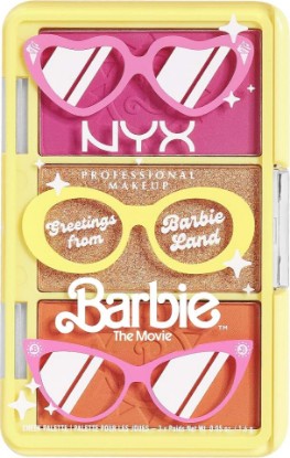 Picture of NYX PROFESSIONAL MAKEUP BARBIE, Mini Cheek Palette - Greeting From BARBIE Land