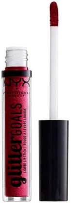 Picture of NYX PROFESSIONAL MAKEUP Glitter Goals Liquid Lipstick - Bloodstone, Berry With Multi-Dimensional Glitter