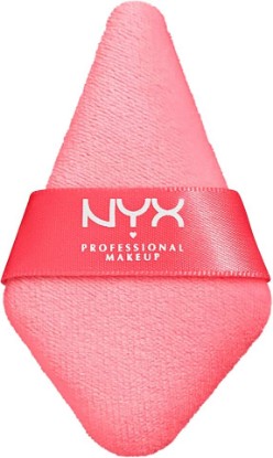 Picture of NYX PROFESSIONAL MAKEUP Wonder Setting Powder Puff Applicator, Soft, Reusable Triangle Powder Puff For Applying Loose Or Pressed Powders, Baking, and Brightening, 1 Count