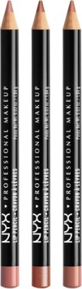Picture of NYX PROFESSIONAL MAKEUP Slim Lip Liner Set, Long-Lasting Creamy Lip Liner Pack Of 3 (Peakaboo Neutral, Nude Pink, Ever)
