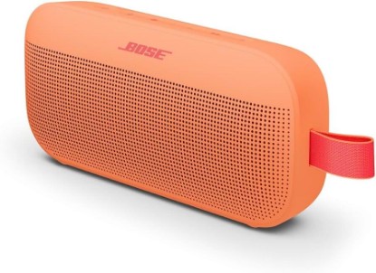Picture of Bose SoundLink Flex Bluetooth Speaker (2nd Gen) - Portable Outdoor Speaker with Hi-Fi Audio, Waterproof and Dustproof, USB-C, Up to 12 Hours Battery Life, Sunset Peach - Limited Edition Color