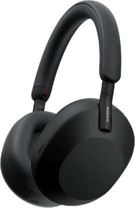 Picture of Sony WH-1000XM5 Premium Noise Cancelling Wireless Headphones, Black | Auto NC Optimizer, Up to 30 Hrs of Battery, Carrying Case, Crystal Clear Calls, Touch Control, Multipoint Connection