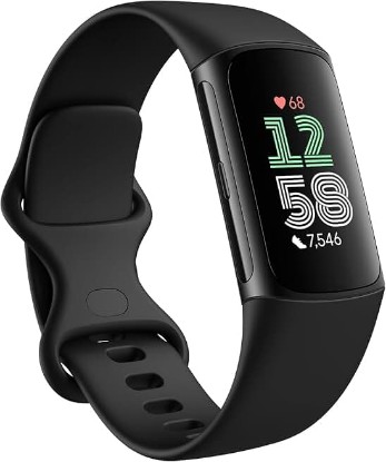 Picture of Fitbit Charge 6 Activity Tracker Heart Rate Monitoring, 7-Day Battery, Integrated Google Apps, Maps & Wallet, in-Depth Health Insights, Activity & Sleep Analysis, (Obsidian/Black)