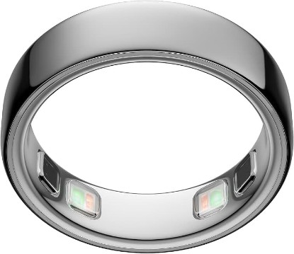 Picture of OURA Ring 5 Smart Ring - Silver - Size 9 - Fitness & Sleep Tracker | World’s Smallest Smart Ring, Activity, Women's Health, AI Advisor, 1 Week Battery Life, IP68 Waterproof, Size Before You Buy