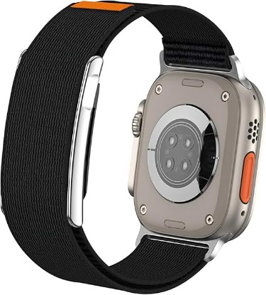 Picture of Nylon Sport Combo Band with Metal Bumper Case for WHOOP 5.0 & Apple Watch | Adjustable Dual-Device Replacement Strap for 38/40/41/42(S10) mm