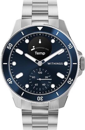 Picture of Withings Scanwatch Nova - Heart Health Hybrid Smart Watch for Men & Women - SPO2, Temperature Monitoring, Sleep, Respiratory Health, Cycle Monitoring, 30-day Battery Life, Apple iOS/Android | ECG with AFib detection, Sleep Score, 40+ activities auto-detected, SpO2, Menstrual cycle tracking