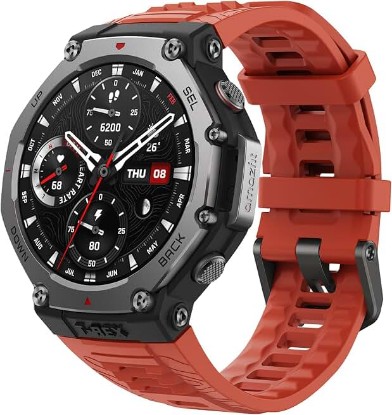 Picture of Amazfit T-Rex 3, Smart Watch, 1.5" AMOLED Display, GPS, iOS/Android | 48mm, 27-Day Battery, Water-Resistant, Rugged/Military Style, Offline Maps, 170 Fitness/Sport Modes, AI, Voice Control
