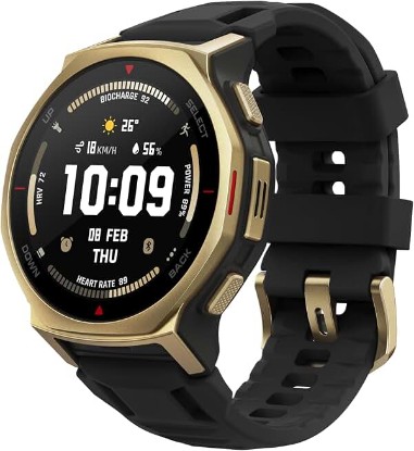 Picture of Amazfit T-Rex 3 Pro Smart Watch, 1.32" AMOLED Sapphire Glass, iOS/Android | 44mm, 17-Day Battery, Dual-Band GPS, Flashlight, Water-Resistant, Titanium Bezel, Rugged/Military Style, Offline Maps