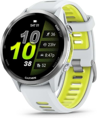 Picture of Garmin Forerunner® 970, 47mm, Titanium, Whitestone/Amp Yellow | Premium GPS Running & Triathlong Smartwatch, AMOLED Display, Built-In Flashlight, Enhanced Navigation