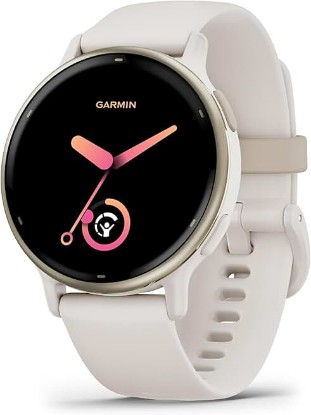 Picture of Garmin vívoactive® 5, Health & Fitness GPS Smartwatch, 42mm, Ivory | 24/7 Health Monitoring, Built-In Sports Apps, Sleep Coach, Body Battery™ Energy Monitoring, Workout Benefit & Recovery Time