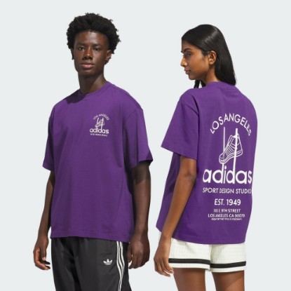 Purple adidas Sport Design Studio Jabbar Graphic Tee
