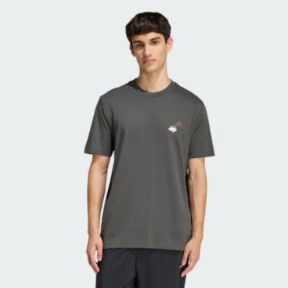 Grey COFFEE CAFE CHEESECAKE GRAPHIC T-SHIRT