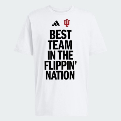 White Indiana Hoosiers FOOTBALL REFRESH M SS TEE