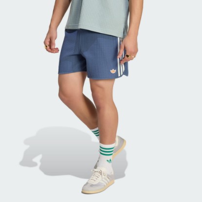 Blue WAFFLE KNIT SPRINTER SHORTS