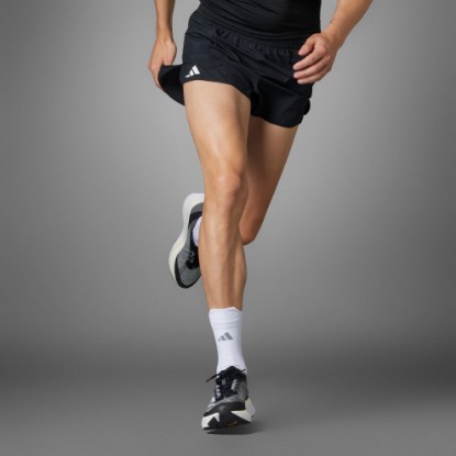Black Adizero Essentials Running Shorts