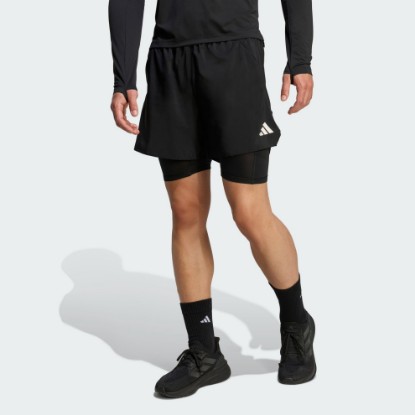 Black ADI365 Running Iconic Formotion 5-Pocket 2in1 Short