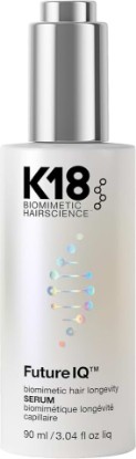 Picture of K18 FutureIQ Biomimetic Longevity Hair + Scalp Serum, 3.04 oz | Reduce Shedding, Early Grays, Scalp Aging For 19,000 More Hairs, Fewer Grays, Improved Scalp Barrier, Fragrance-Free + Vegan