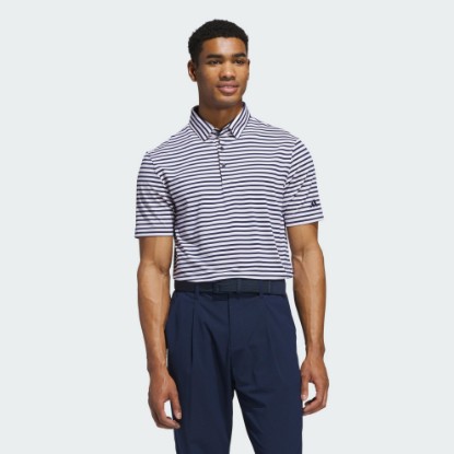 White Ultimate365 Stripe Polo Shirt