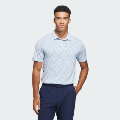 Blue ULTIMATE365 JACQUARD POLO SHIRT