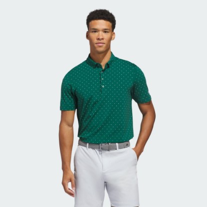 Green ULTIMATE365+ MICRO PRINT POLO SHIRT