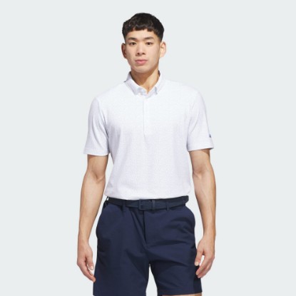 White Ultimate365+ Butterspun Soft Print Polo Shirt