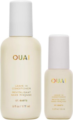Picture of OUAI Multitasking Leave In Conditioner Spray Set, St. Barts Scent, 2 Pack 6 oz, 1.5 oz