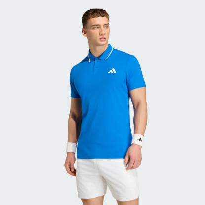 Blue Tennis Climacool Freelift Polo Shirt Pro