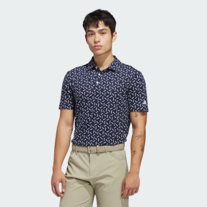 Blue ULTIMATE365 MESH PRINT CLIMACOOL POLO Shirt