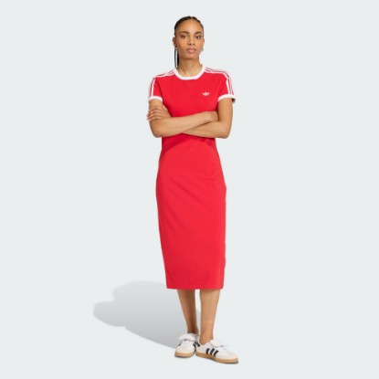 Red 3 STRIPES DRESS (SLIM)