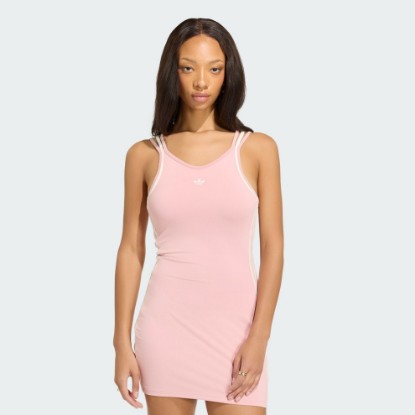 Pink ADIDAS ORIGINALS SUMMER GLOW SLIM DRESS
