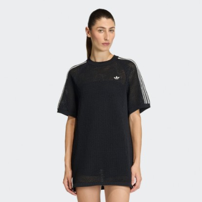Black KNITTED CROCHET DRESS