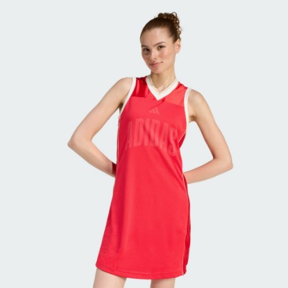 Red STADIUM MESH DRESS