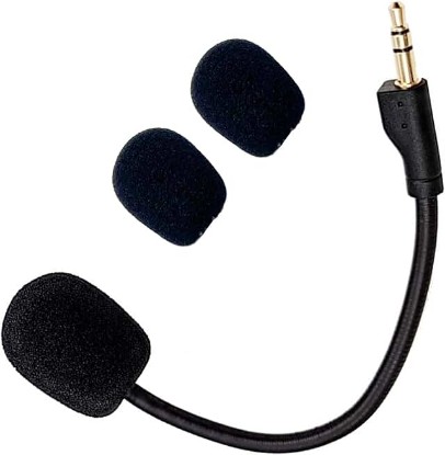 Picture of Replacement Game Mic Compatible with Logitech G PRO X2, G PRO X Wireless and G Pro Wired Gaming Headsets, Detachable Noise Cancelling Crystal-Clear Game Microphone with 2Pcs Foam Cover
