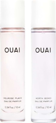 Picture of OUAI Travel Fragrance Bundle - Includes North Bondi and Melrose Place Eau de Parfum Minis - Travel Size Womens Perfume for Everyday Wear (2 Count)
