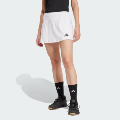White Optimé Skort With Integrated Bike Shorts