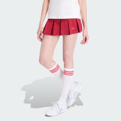 Burgundy Seasonal Essentials Colorpop Skirt with inner Leggings